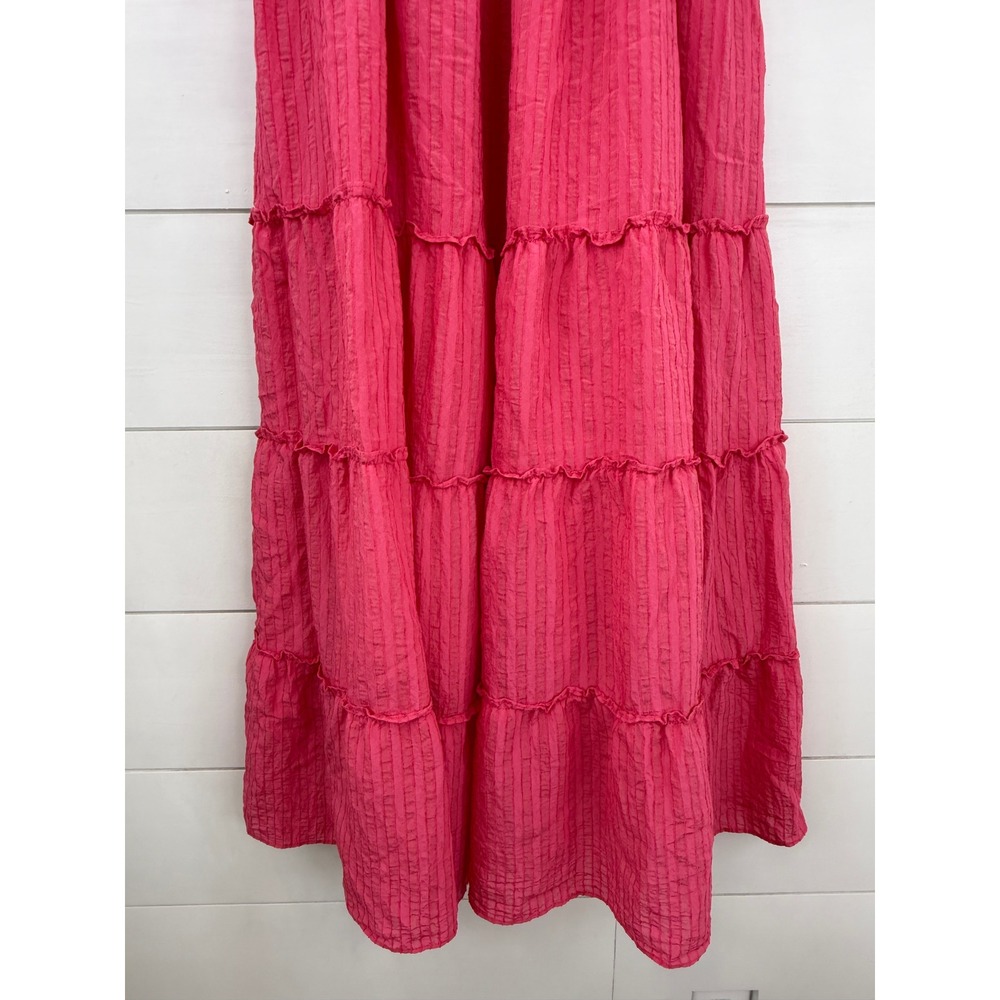 Hill House THE ELLIE NAP Dress Women SMALL WATERMELON SMOCKED MIDI - Picture 4 of 11